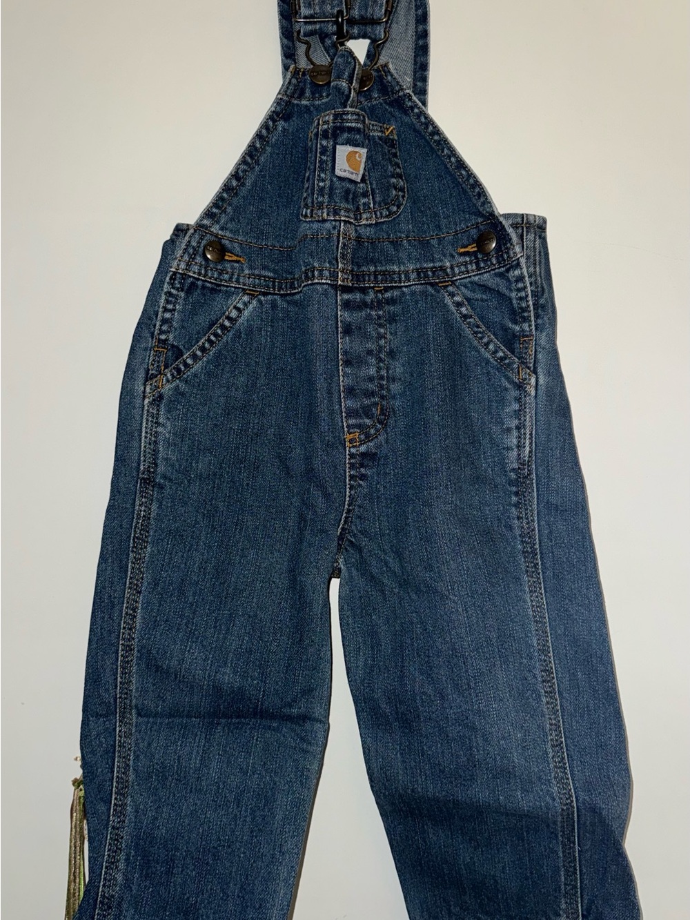 Carhartt Kids Blue Denim Overalls - Classic Workwear